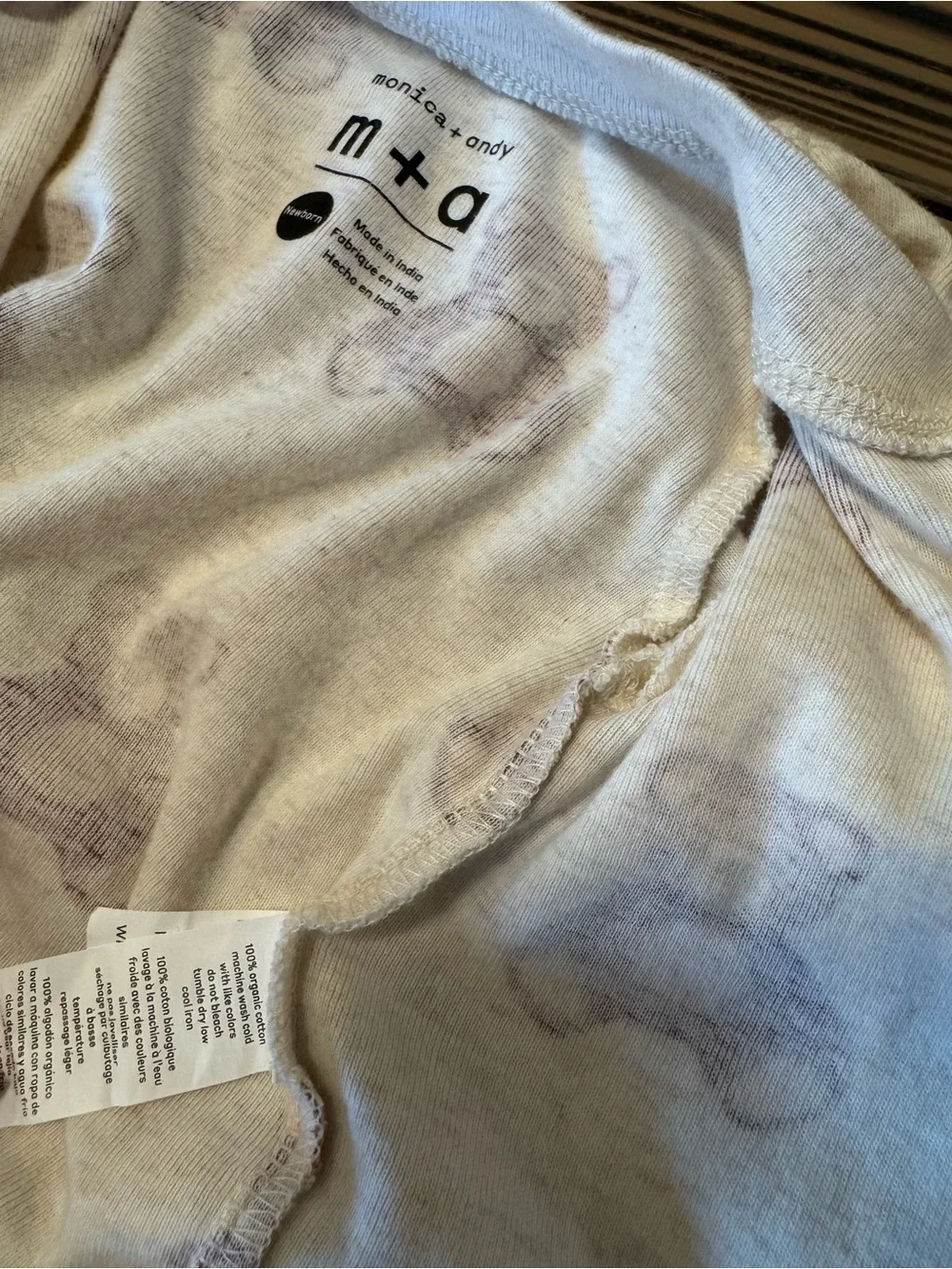 M+A by Monica + Andy Organic Newborn Coverall